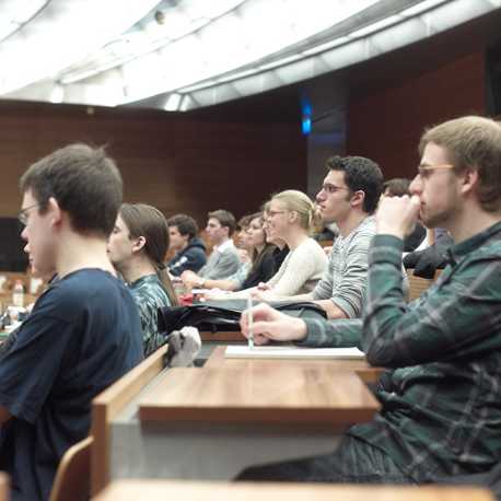 Enlarged view: Students in a lecture